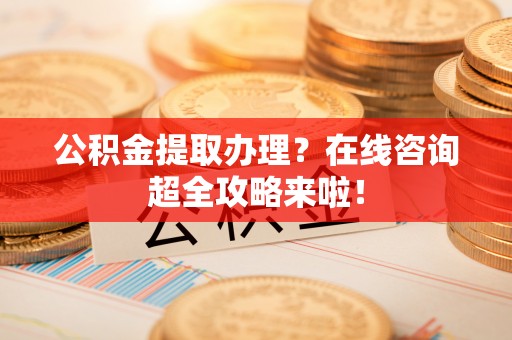 沿河公积金提取办理？在线咨询超全攻略来啦！