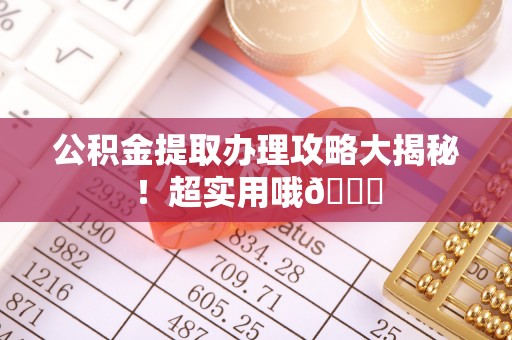 沿河公积金提取办理攻略大揭秘！超实用哦😉
