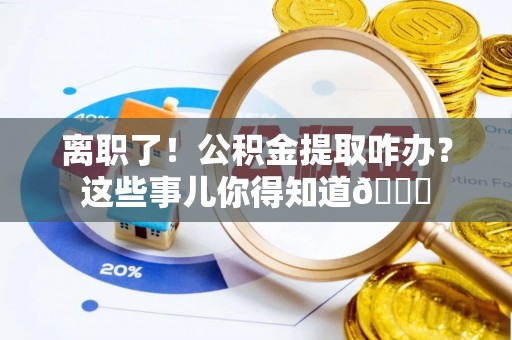 沿河离职了！公积金提取咋办？这些事儿你得知道😎