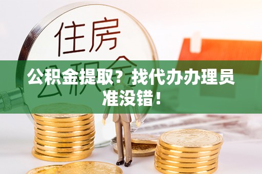 沿河公积金提取？找代办办理员准没错！
